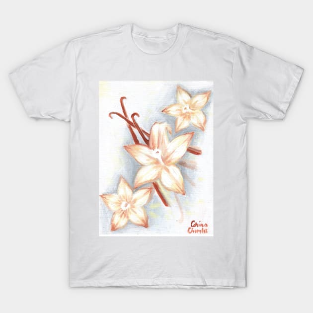 Vanilla flowers T-Shirt by CORinAZONe